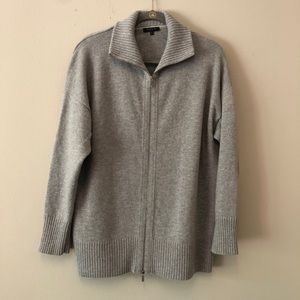 Lafayette 148 New York Zip Up Cardigan M/L